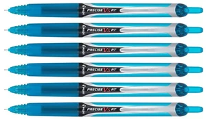 Pilot Precise V5 RT Druckstifte 6 Stück Türkis 0,5 mm Extrafeine Nadelspitze - Bild 1 von 1