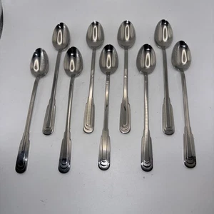 Oneida Cityscape Set 9 Cucchiaini da Tè Ghiacciato Acciaio Inox 7,5” Nuovi Condizione - Foto 1 di 5