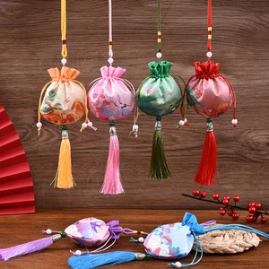 Retro Brocade Sachet Bag Chinese Pouch Pendant Carrying Lucky Bags Empty Bags - Picture 1 of 16
