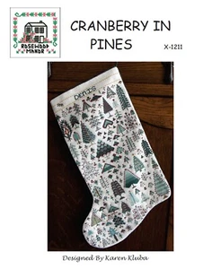 Rosewood Manor Designs / Karen Kluba ~ X-1211 Cranberry In Pines - Picture 1 of 1
