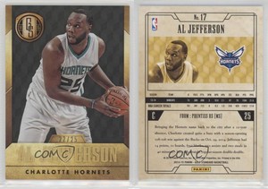 2014-15 Panini Gold Standard Black /25 Al Jefferson #17