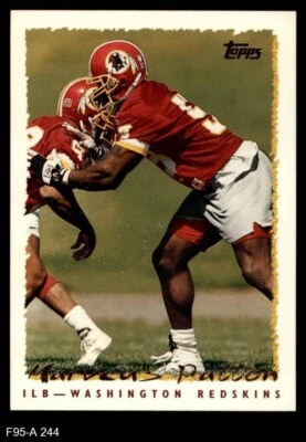 1995 Topps #244 Marvcus Patton Redskins UCLA 8 - NM/MT - Image 1 of 2