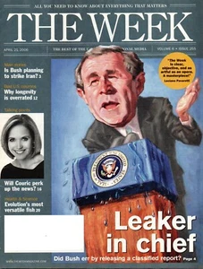 THE WEEK Magazine April 21 2006 George W. Bush Katie Couric Most Versatile Fish - Picture 1 of 1