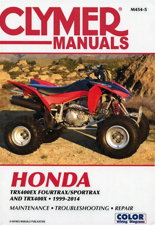 Honda TRX400EX Fourtrax / Sportrax, TRX400X Repair Manual 1999-2014 - Image 1 of 2
