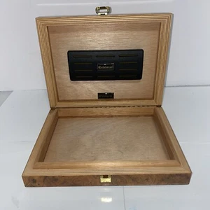 Calabresi Briarwood? Cigar Humidor Box Italy In Very Good Condition - Picture 1 of 12