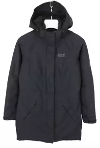 Jack Wolfskin Texapore Damen Klein Reißverschluss Kapuze Gepolstert Schwarz - Bild 1 von 14