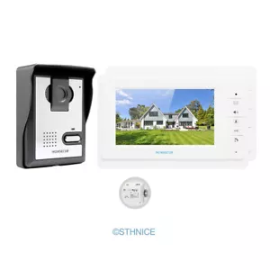 Intercomunicador de seguridad de entrada de video de 7" HOMSECUR 2 piezas monitores - Imagen 1 de 12