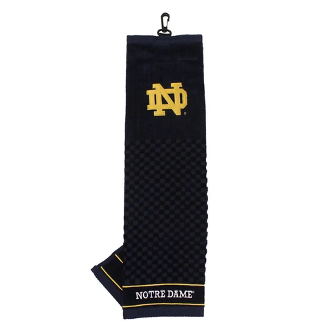 Notre Dame Fighting Irish Golf Bag Embroidered Towel - Tri-Fold 16" x 25" Club Cover