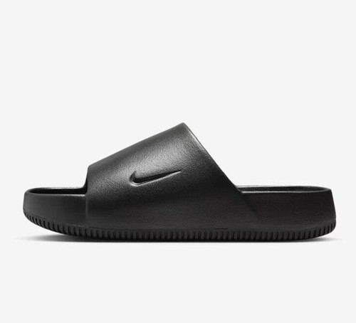 Taglia 12 Nike Calm Slides da uomo nero nero FD4116 001 A MANO pronte per la spedizione