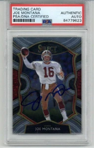 JOE MONTANA SIGNED AUTO 2020 PANINI SELECT SAN FRANCISCO 49ERS RARE PSA/DNA - Picture 1 of 2