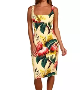 DSQUARED2 Lauwren Scoop Collo Tropicale Floreale (taglia circa 8) - PREZZO AL DETTAGLIO $1495,00! - Foto 1 di 12