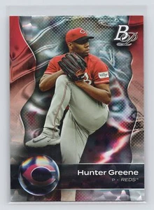 2023 Bowman Platinum Ice Foil Hunter Greene Cincinnati Reds - Picture 1 of 2