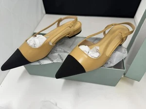 Zapatos planos puntiagudos para mujer C. Paravano - Tostados - EU 37 US 6.5 - Nuevos - Imagen 1 de 6