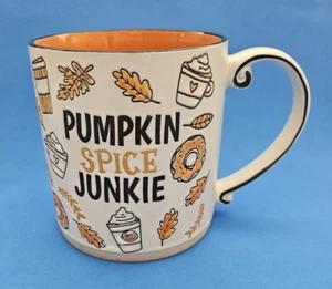 Pumpkin Spice Junkie Jumbo Coffee Mug 3D Spectrum Designz Autumn Fall 21oz - Picture 1 of 7