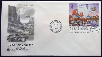 Scott 3238 3239 FDC Space Discovery STRIP 2 PCS Cachet - Image 1 of 3