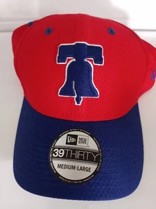 MLB Philadelphia Phillies New Era 39THIRTY Liberty Bell Logo Medium/ Large Hat - Picture 1 of 4