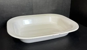 Corning Ware L-15 Open Roaster White Casual Elegance 15x12 in Baking Dish - Picture 1 of 20