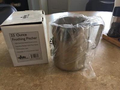 Actualización Internacional EP-33 33 OZ. Jarra de espuma / vaporizador de leche café espresso con leche Foto 1 de 2