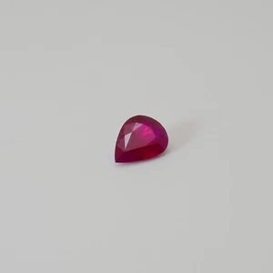 Natural Red Ruby 0.92 Ct Pear Cut 5.8 x 8 mm Gemstone from Myanmar - Picture 1 of 6