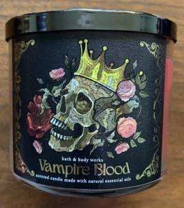 Bath And Body Works Vampire Blood 3 Wick Candle Halloween 2023 14.5 oz New - Picture 1 of 6