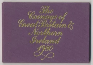 1980 Coinage of The GREAT BRITAIN & NORTHERN IRELAND - 6 Proof Coins - Picture 1 of 3