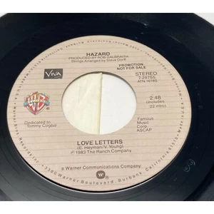 Hazard Love Letters 45 Pop Promo 1983 Warner Brothers 7-29755 - Bild 1 von 4