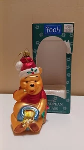 Vintage Winnie Puuh mit Honigtopf mundgeblasen Weihnachtsschmuck 1999 - Bild 1 von 1