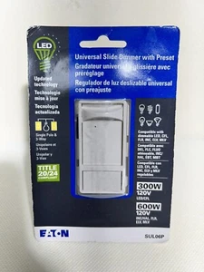 Eaton Universal Vollschiebedimmer einpolig FSUL06-LA-KB-LW - NEU - Bild 1 von 5