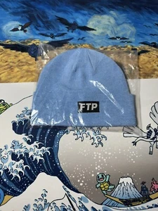 FTP Heat Sensitive Logo Beanie Light Blue -  White Brand NEW Sealed In Bag - Picture 1 of 4