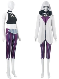 Arcane: League of Legends Jinx Cloak Camisole Pants Cosplay Costume Full Set - Picture 1 of 14