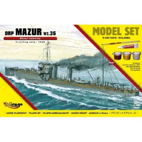 Mirage	840061	1/400 [MODEL SET] ORP 'MAZUR' 1935 (Navire-école) - Photo 1/1