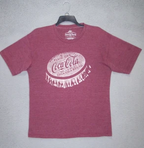 Coca Cola Shirt Adult Large Purple Graphic Short Sleeve Casual Crew Neck Mens T - Picture 1 of 10