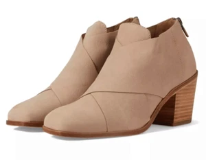 Eileen Fisher Boots Womens Size 5.5 Ember Block Heel Booties in Barley - Picture 1 of 12