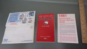 Vtg Original OEM 1981 MERCURY LYNX OWNER MANUAL * Ford Complete Set 1st Print - Picture 1 of 4