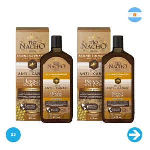 Tío Nacho - Acondicionador Anti-Canas Con Henna Egipcia 415 Ml X2 Unid - Picture 1 of 1