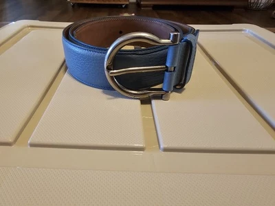 Cinturón Ferragamo Azul Gancini 36 Foto 1 de 4