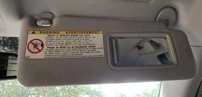 2006-2013 Lexus IS250 IS350 Passenger Right Side Sun Visor Gray Lighted - Image 1 of 2