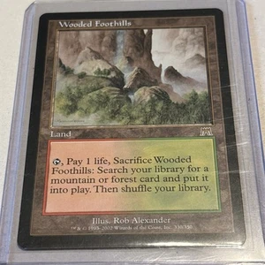 Magic the Gathering Card Wooded Foothills Onslaught - Picture 1 of 3