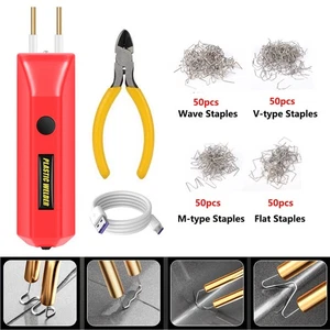 Plastic Welder Kit Soldering Hot Stapler Bumper Repair Welding Gun Staples jiBD - Picture 1 of 9