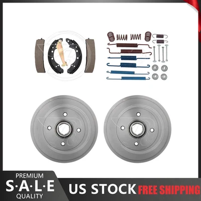 Rear Kit Brake Drums & Brake Shoes Hardware Kit For 1991 Volkswagen Jetta - Image 1 of 4