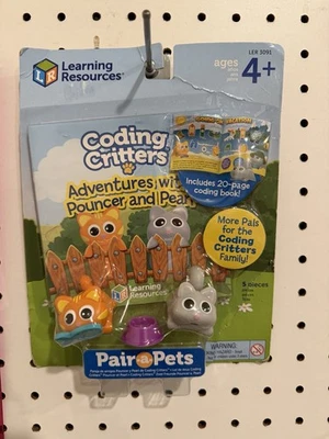 Recursos de aprendizaje Codificación Critters Par-a-Pets Gorila y Perla con Libro 5 piezas Foto 1 de 4
