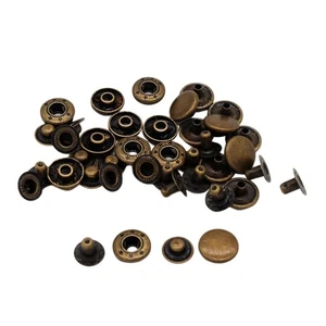 10x Metal Snap Button Clasps Fastener Press-Stud, Great for - Picture 1 of 11