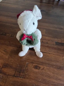 Jellycat Fröhliche Maus mit Kranz Weihnachten Plüsch klein 7 Zoll - Bild 1 von 4