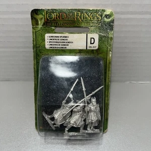 Games Workshop LOTR Gondorian Spearmen D 05-37 METAL Fellowship of the Ring NEW - Picture 1 of 4