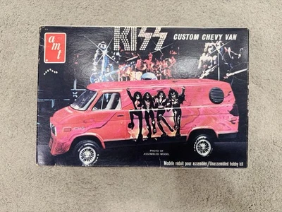 RARE 1977 AMT Kiss Custom Chevy Van Model Kit Sealed Bags Open Box UNBUILT - Image 1 of 4