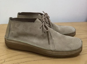Vintage Hush Puppies Suede Leather Chukka Moccasins Bootie Shoes Women's 8.5M - Picture 1 of 12
