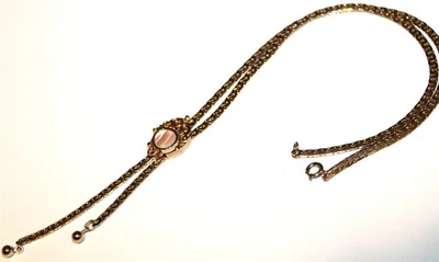 Hermoso Collar Estilo Bolo Malla Tono Dorado Vintage Impecable Lote # 677 Foto 1 de 2