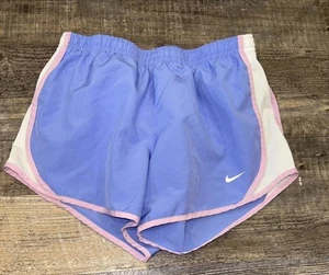 Girls Nike Shorts Size Medium Purple Pink Dance Cheer Gymnastics Dri Fit - Picture 1 of 3