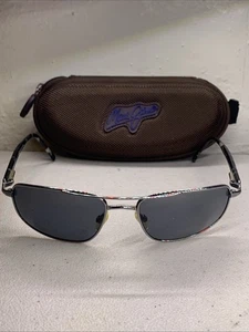 Maui Jim Kahuna Aviator Sunglasses MJ-162-02  Gunmetal Gray Polarized With Case - Picture 1 of 8
