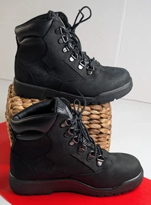 Timberland US Junior 6" Field Boots Black Nubuck Size 4 Waterproof - Bild 1 von 9